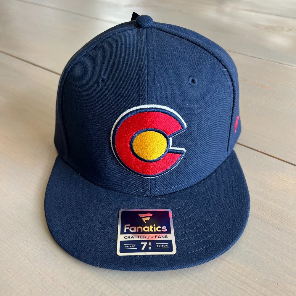Fanatics Navy Colorado Avalanche Fitted Hat